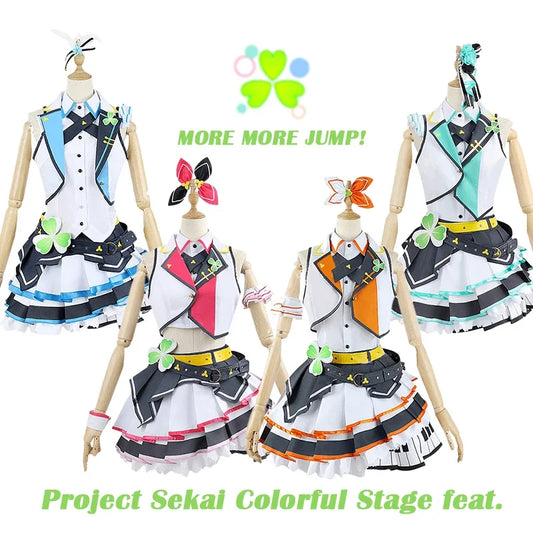 Minori Hanasato Cosplay Project Sekai Colorful Stage Feat Momoi Airi Cosplay Costume Dresses Uniform Wig Suit Halloween Clothes - Beauty on Wings