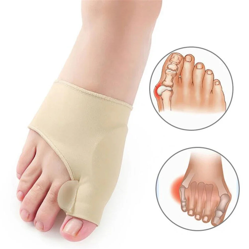 1Pair Toe Separator Hallux Valgus Bunion Corrector Hammer Toe Straightener Foot Pain Relief Orthopedic Pedicure Tools Foot Care - Beauty on Wings
