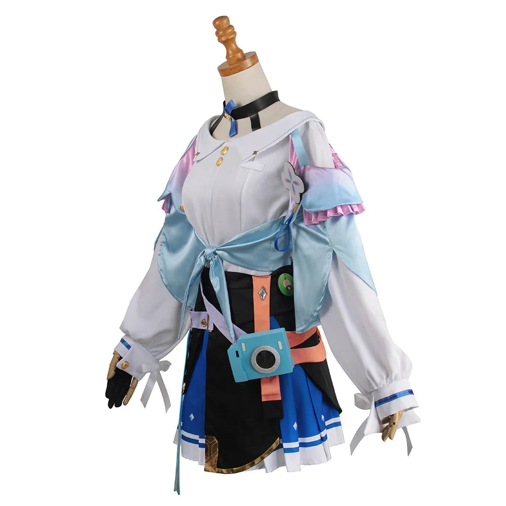 Game Honkai Star Rail 7th March Cosplay Costume Shoes Uniform Outfit Halloween Party Women Pink Wig March 7th Cosplay Costume - Beauty on Wings